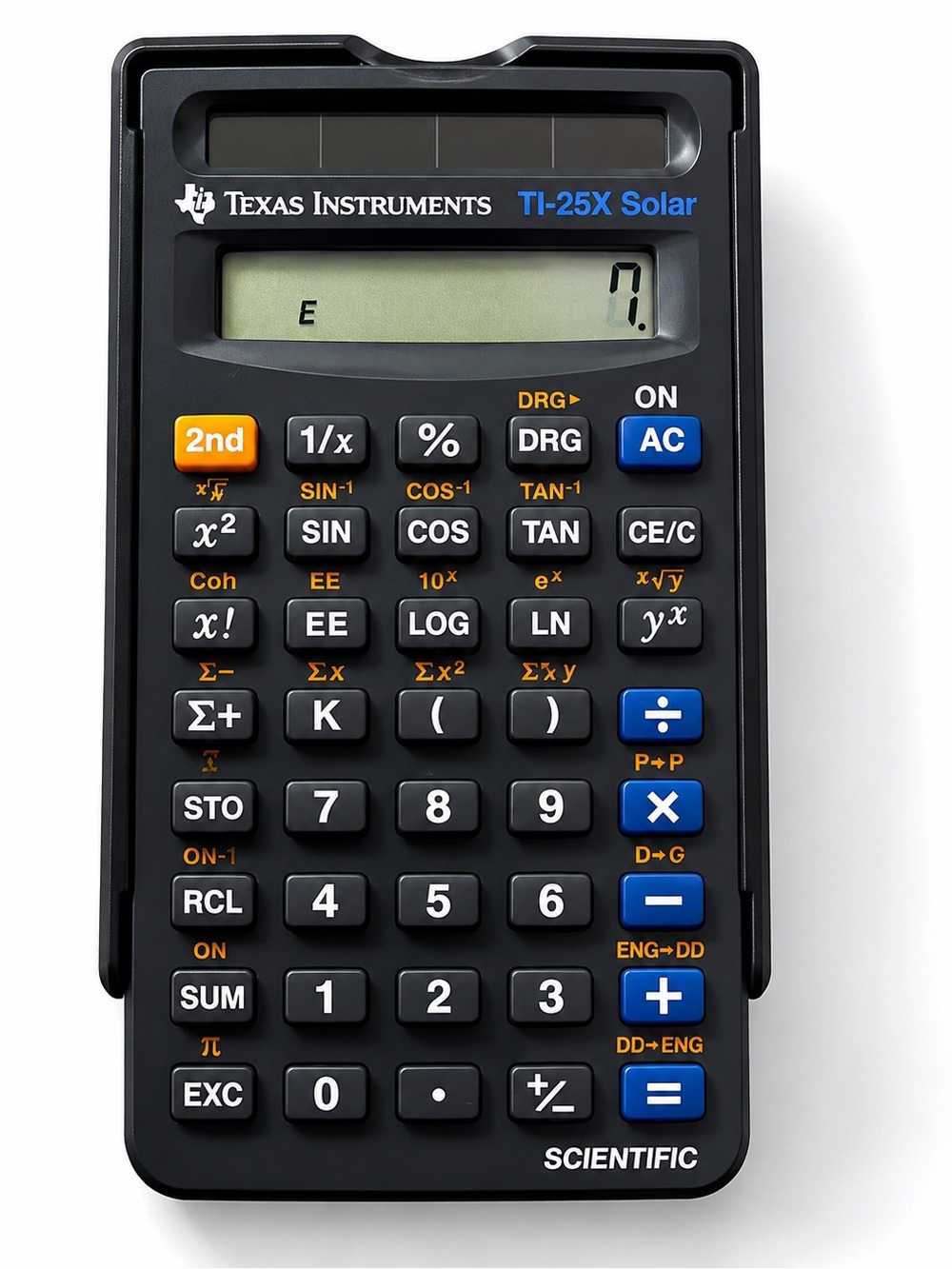Texas Instruments TI-25X Solar Scientific Calculator - Black